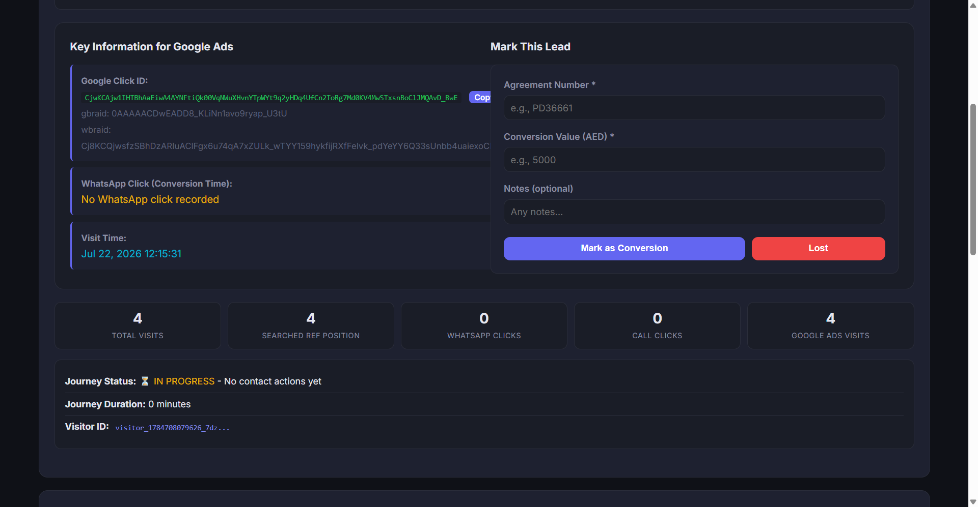 Phantom CRM Dashboard - Reports